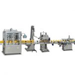 Parafuso de tambor de garrafa plana automática completa por óleo pneumático lubrificante garrafa de plástico cabeça única máquina de nivelamento