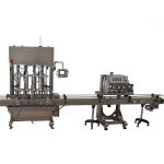 Máquina de obstrução e selagem de arquivamento de frascos de bomba peristáltica de mesa